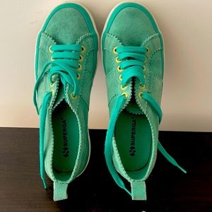 Vintage suede leather Superga shoes